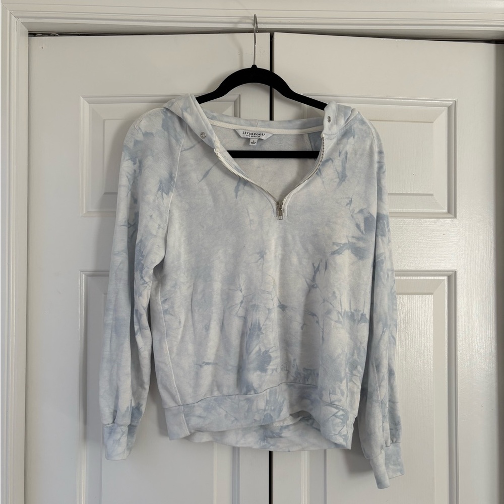 Liverpool Light Blue Tie-Dye Women's Top